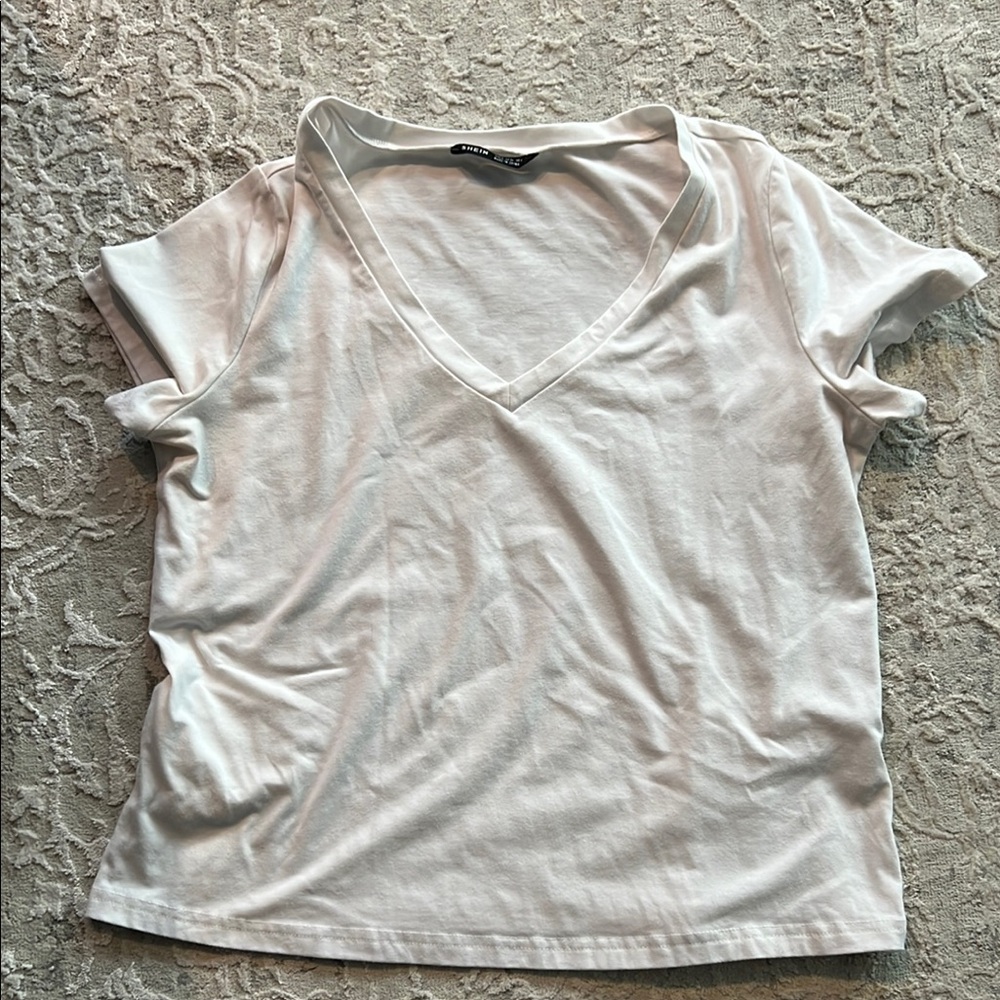 Cream Relaxed Short Sleeve T-Shirt
